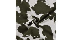 French Terry Print - Khaki