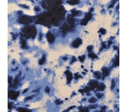French Terry Print - Tie Dye, Denim