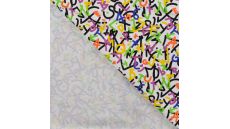 French Terry Print - Rainbow Alphabet