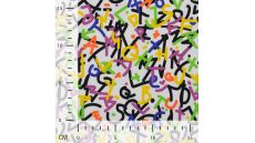 French Terry Print - Rainbow Alphabet