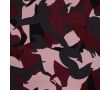 French Terry Brushed Print - Swipes, Mauve Dark Red