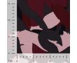 French Terry Brushed Print - Swipes, Mauve Dark Red