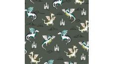 French Terry Print - Army