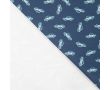 French Terry Print - Police Cars, Denim