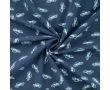 French Terry Print - Police Cars, Denim