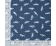 French Terry Print - Police Cars, Denim