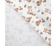 French Terry Print - Foxes, Off White