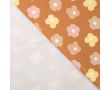 French Terry Print - Flowers, Caramel