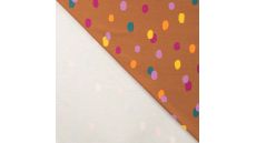 French Terry Brushed Print - Confetti, Caramel