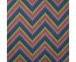 French Terry Brushed Print - Zig Zag Knit, Light Petrol