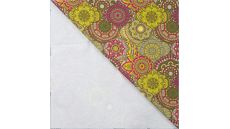 French Terry Brushed Print - Mandala Orient, Khaki