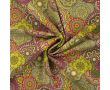 French Terry Brushed Print - Mandala Orient, Khaki