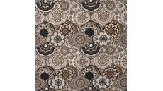 French Terry Brushed Print - Mandala Orient, Sand