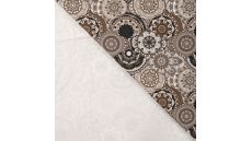 French Terry Brushed Print - Mandala Orient, Sand