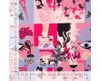 French Terry Print Brushed - Paris, Fuchsia