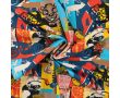 French Terry Print Brushed - USA, Denim