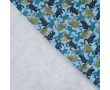 French Terry Print - Frogs, Denim
