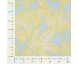 French Terry Print - Neon Leaves, Baby Blue