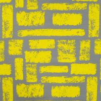 French Terry Print - Abstract Strokes, Army