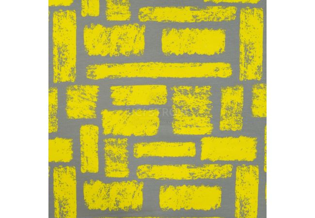 French Terry Print - Abstract Strokes, Army