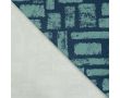 French Terry Print - Abstract Strokes, Denim