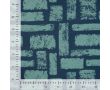 French Terry Print - Abstract Strokes, Denim