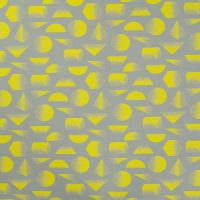 French Terry Print - Abstract Shapes, Army