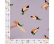 French Terry Print - Ducks, Dusty Lilac