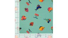 French Terry Print - Colorful Fruit, Tiffany