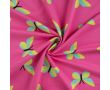 French Terry Print - Butterflies, Fuchsia