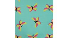 French Terry Print - Butterflies, Tiffany