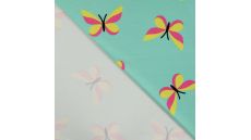 French Terry Print - Butterflies, Tiffany