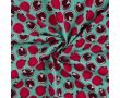 French Terry Print - Pomegranate, Tiffany