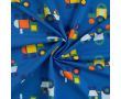 French Terry Print - Toot Toot, Royal