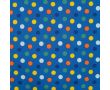 French Terry Print - Toot Toot Dots, Royal