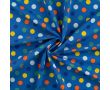 French Terry Print - Toot Toot Dots, Royal