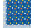 French Terry Print - Toot Toot Dots, Royal