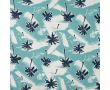 French Terry Print - Palms, Denim