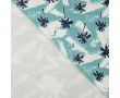 French Terry Print - Palms, Denim