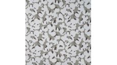 French Terry Print - Cotton Balls, Khaki