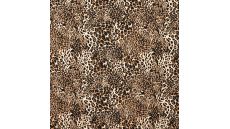 French Terry Print Brushed - Classic Leopard, Caramel