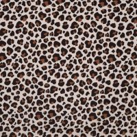 French Terry Print - Leopard, Caramel