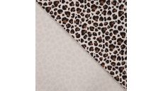 French Terry Print - Leopard, Caramel