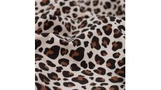 French Terry Print - Leopard, Caramel