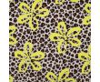 French Terry Neon Print - Leopard Neon Flower, Caramel