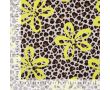 French Terry Neon Print - Leopard Neon Flower, Caramel