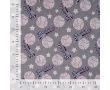 French Terry Melange Print - Baseball, Light Grey Melange