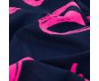 French Terry Neon Print - Neon Heart, Navy