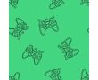 French Terry Neon Print (Game Controler) - Green Neon