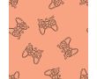 French Terry Neon Print (Game Controler) - Orange Neon